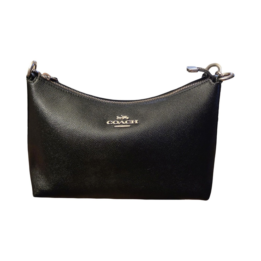 Coach Clara Shoulder Bag in Black Crossgrain Leather (Style CE584) - Straps Inc